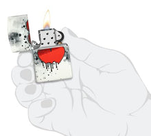 Load image into Gallery viewer, Zippo Lighter - Custom Engraved with Your Message for Love Drip Design 540 Color Glow in The Dark Pocket Lighter 46258