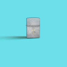 Load image into Gallery viewer, Zippo Lighter - Custom Engraved with Your Message - Angel Aura Design, Engraved - Brushed Chrome 46479