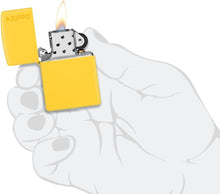 Load image into Gallery viewer, Zippo Customized Message Sunflower Yellow Lemon Color with Zippo Logo - 46019ZL