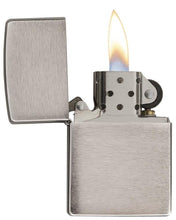 Load image into Gallery viewer, Zippo Lighter - Personalized Custom Message Engrave Chrome Windproof Lighter Brushed Chrome 200