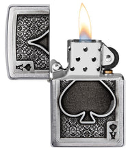 Load image into Gallery viewer, Zippo Lighter- Personalized Engrave Ace of SpadesZippo Ace of Spades B&W #49637