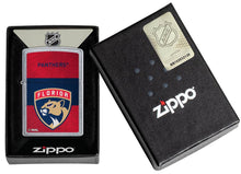 Load image into Gallery viewer, Zippo Lighter - Personalized Customize Message Engrave on Backside for Florida Panthers NHL Team 48040