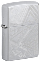 Load image into Gallery viewer, Zippo Lighter - Custom Engraved with Your Message - Which Way Design, Engraved - Satin Chrome 46481