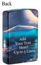 Load image into Gallery viewer, Zippo - Customized Message on Arctic Penguins - Glow-in-The-Dark Green 46014