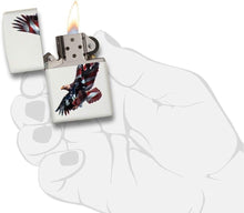 Load image into Gallery viewer, Zippo Eagle & Soldier Pocket Lighter, White Matte (ZO12303), One Size
