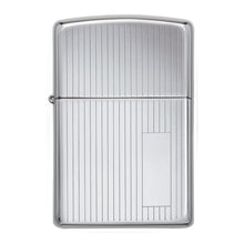Load image into Gallery viewer, Zippo Lighter - Personalized Custom Message Engrave Chrome Windproof Lighter High Polish Chrome Engine Turned 350