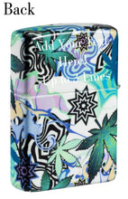 Load image into Gallery viewer, Zippo Lighter- Personalized Custom Message Engraved on Abstract Design - Glacier 46562