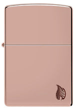 Load image into Gallery viewer, Zippo Lighter - Custom Engraved with Your Message - Armor Deep Carved Flame - High Polish Rose Gold 46401