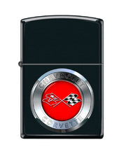 Load image into Gallery viewer, Zippo Lighter - for Chevy Chevrolet Corvette Rays Racing Checkered Flags #Z5321