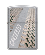 Load image into Gallery viewer, Zippo Lighter -Personalized Customize Message Engrave on Backside for Ford Trucks F150 Tires Tracks Treads Mud Dirt Street Chrome #Z5365