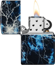 Load image into Gallery viewer, Zippo Lighter - Personalized Customize Message Engrave on Backside Outdoor Wild Nature Mountain Moon Scene Lighter Lightning Glow in The Dark 48610