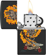 Load image into Gallery viewer, Zippo - Customized Message for Rick Rietveld Day of The Dead - Black Matte 48954