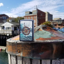 Load image into Gallery viewer, Zippo Lighter- Personalized Engrave for Compass Design Navy Matte #49408