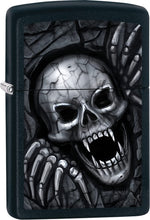 Load image into Gallery viewer, Zippo Lighter - Vampire Skull Clawing Out Black Matte Windproof Lighter #Z561