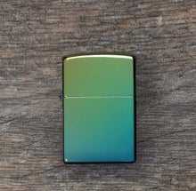 Load image into Gallery viewer, Zippo Lighter - Personalized Message Engraved on Backside Colored Windproof Lighter Teal 49191