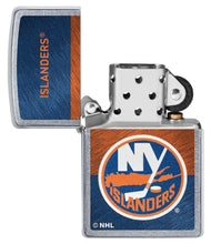 Load image into Gallery viewer, Zippo Lighter - Personalized Customize Message Engrave on Backside for New York Islanders NHL Team 48046