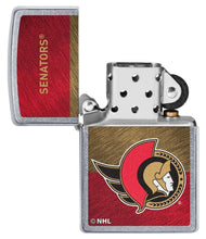 Load image into Gallery viewer, Zippo Lighter - Personalized Customize Message Engrave on Backside for Ottawa Senators NHL Team 48048