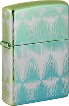 Load image into Gallery viewer, Zippo Pattern 360 Design High Polish Teal Pocket Lighter