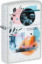 Load image into Gallery viewer, Zippo Lighter - Customized Message on Abstract Collage Glacier Pocket 46582