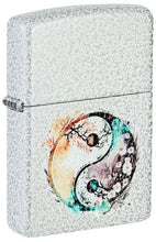 Load image into Gallery viewer, Zippo Lighter - Custom Engraved with Your Message for Floral Yin and Yang Design Glacier Pocket Lighter 46249
