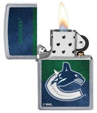 Load image into Gallery viewer, Zippo Lighter - Personalized Customize Message Engrave on Backside for Vancouver Canucks NHL Team 48056