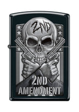 Load image into Gallery viewer, Zippo Lighter- Personalized Engrave for Skull 2nd Amendment Pistols Gun #Z5151