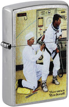 Load image into Gallery viewer, Zippo Norman Rockwell Astronaut Street Chrome Pocket Lighter