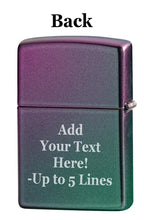 Load image into Gallery viewer, Zippo Lighter - Custom Message Engrave Colorful Mushrooms - Iridescent 48929
