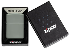 Load image into Gallery viewer, Zippo Lighter - Personalized Message Engraved on Backside Colored Windproof Lighter Sage Green 49843