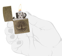 Load image into Gallery viewer, Zippo Lighter- Personalized Custom Message Engrave Tree of Life #29149