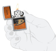 Load image into Gallery viewer, Zippo Lighter - Personalized Customize Message Engrave on Backside for Anaheim Ducks NHL Team 48028