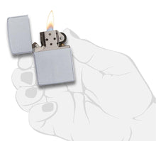 Load image into Gallery viewer, Zippo Lighter - Personalized Custom Message Engrave Chrome Windproof Lighter Satin Chrome 205