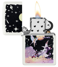 Load image into Gallery viewer, Zippo Lighter - Personalized Custom Message Engraved on Backside for Special Designs Windproof Lighter (Frank Frazetta Space Fairy 48378)