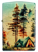 Load image into Gallery viewer, Zippo Lighter - Custom Engraved with Your Message for Off The Grid Design 540 Tumbled Brass Pocket Lighter 46263