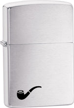 Load image into Gallery viewer, Zippo Lighter- Personalized Engrave Pipe Design Pipe Insert Pipe Brushed 200PL