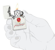 Load image into Gallery viewer, Zippo Lighter - Custom Engraved with Your Message for Jim Beam Rosette Design White Matte Pocket Lighter 46306