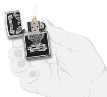 Load image into Gallery viewer, Zippo Lighter- Personalized Americana Eagle USA Flag Black/White Eagle 28290