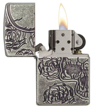 Load image into Gallery viewer, Zippo Lighter- Personalized Blossoms Flower Power Armor Case 28988