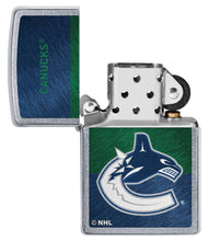 Load image into Gallery viewer, Zippo Lighter - Personalized Customize Message Engrave on Backside for Vancouver Canucks NHL Team 48056