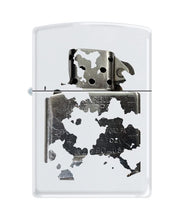 Load image into Gallery viewer, Zippo Lighter- Zippo and Flame Logo Windproof Lighter (Zippo Map Z5484)