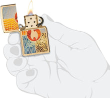 Load image into Gallery viewer, Zippo Lighter - Personalized Customize Message Engrave on Backside for Zippo Brand Design Logo Lighter (Elements of Earth 48729)