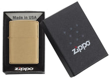 Load image into Gallery viewer, Zippo Lighter - Personalized Custom Message Engrave on Brass Windproof Lighter Brushed Brass 204B