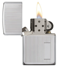 Load image into Gallery viewer, Zippo Lighter - Personalized Custom Message Engrave Chrome Windproof Lighter High Polish Chrome Engine Turned 350