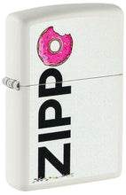 Load image into Gallery viewer, Zippo Lighter - Custom Engraved with Your Message - Frosted Zippo Design - White Matte 46240