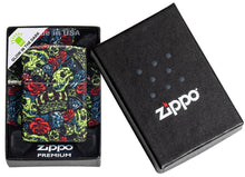 Load image into Gallery viewer, Zippo Lighter - Personalized Customize Message Engrave on Backside for Skull Crown Design #49696