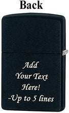 Load image into Gallery viewer, Zippo Lighter Firefighter with Flag Personalized Custom Message Engraved on Back Indoor Outdoor Windproof Lighter #Z5313