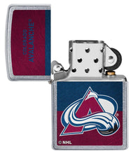 Load image into Gallery viewer, Zippo Lighter - Personalized Customize Message Engrave on Backside for Colorado Avalanche NHL Team 48035