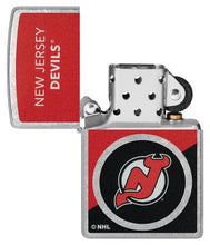 Load image into Gallery viewer, Zippo Lighter - Custom Engraved with Your Message for NHL New Jersey Devils 2024 Street Chrome Pocket Lighter 46198