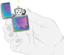 Load image into Gallery viewer, Zippo Cannabis Design Engraved Leaf Multi Color Pocket Lighter