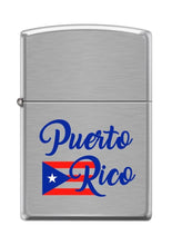 Load image into Gallery viewer, Zippo Lighter- Puerto Rico Flag Brushed Chrome Windproof Lighter #Z5280
